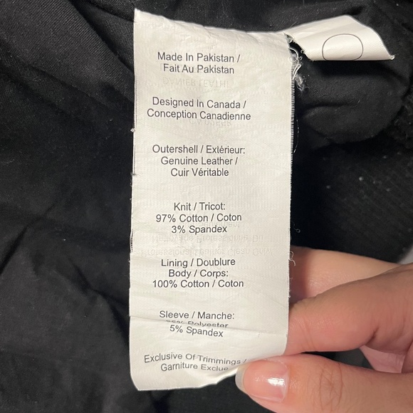 Danier Leather Bomber Jacket - Picture 4 of 4